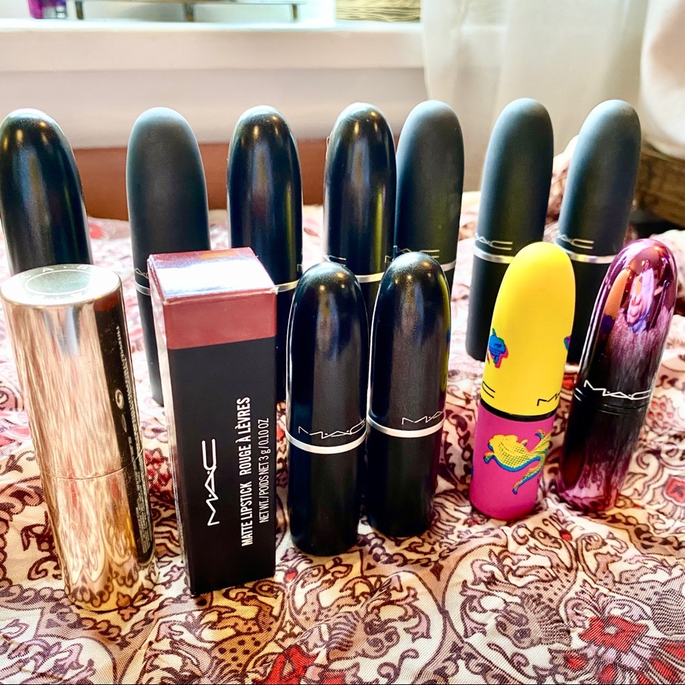Fans of MAC lipstick - Variety of 13 Full-Size Lipsticks, full size.